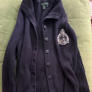Ralph Lauren Black Button-Up Cardigan